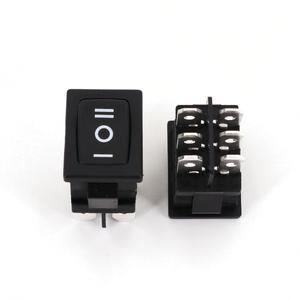 호환 5Pcs RLEIL RL3-10 6Pin DPDT ON-OFF-ON 3 위치 15x21mm 미니 로커 10A/125VAC 6A/250VAC