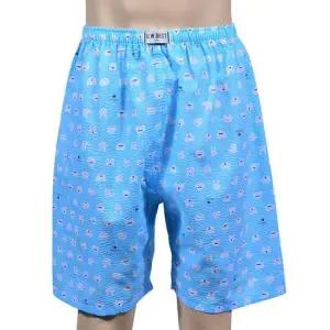 청량한 소재 남성 엠보 5부 캐릭터 파자마 잠옷 바지