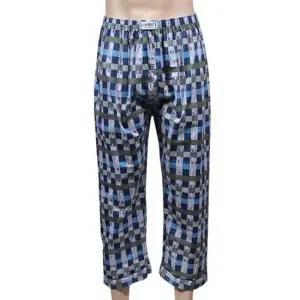 체크무늬 빅사이즈 9부 ZF 40수 파자마 수실켓 남성 순면