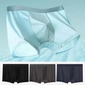 남성 아이스 심리스 디자인 입체 주머니 편안한 팬티