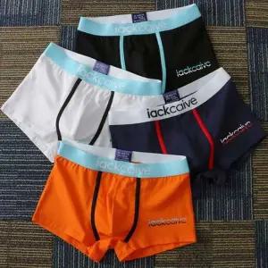 남성팬티 5컬러 영문 밴딩 컬러 면 드로즈 사각면팬티
