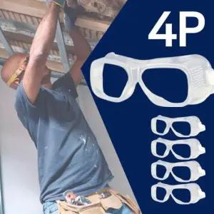 안전 방역 고글 눈보호 투명 작업 보안경 보호경 4P