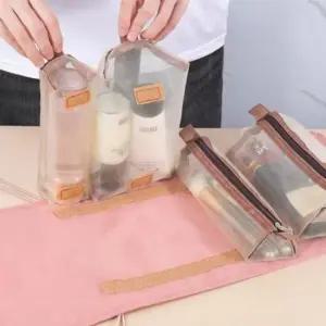 [패션] 여행파우치 분리형 메쉬 메이크업 화장품 목욕 파우치