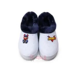 [패션] 아동 털 실내화 학교 학생 가벼운 털실내화 태권V