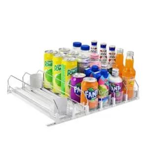 [패션] 음료수 트레이 디스펜서 냉장고 정리 보관 자동 5구