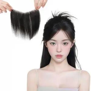 [패션] 언니네 가발 접착식 인모 헤어라인 부분가발 접착면1.5cm 15x26.5cm