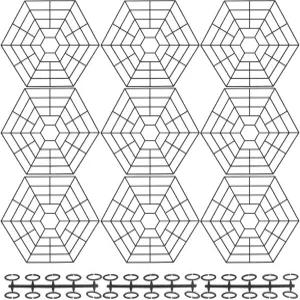 연못 그물망 떠다니는 경비대 플라스틱 물고기 덮개 코이 보호대 왜가리 고양이 까마귀 바닷새 10개 커넥터