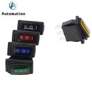 호환 KCD3 방수 로커 스위치 ON-OFF-ON 3 핀 포지션  전기 장비 전원  15A 250VAC  20A