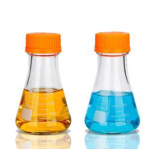 1pcs 실험실 250ml 1000ml 높은 붕규산 유리 나선형 목 삼각형 플라스크 고온 내성 원추형