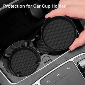 1pcs 자동차 컵 홀더 코스터 실리콘 삽입 범용 미끄럼 방지 액세서리 인테리어 침묵 패드