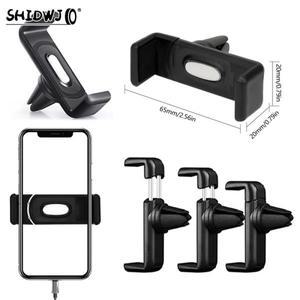 자동차 공기 배출구 마운트 클립 인테리어 전화 홀더 범용 모바일 ABS 지원 휴대