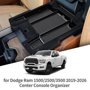 닷지 램 1500 2500 3500 2019-2026 센터 암레스트 수납함 미끄럼 방지 트레이 정리함 내부 액세서리 블랙