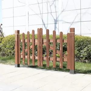 방부목 울타리 정원 담장 탄화색 꾸미기 휀스 펜스 나무