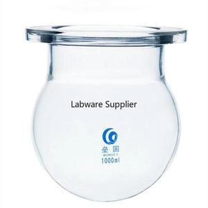 1000ml/2000ml/3000ml 둥근 바닥 의료용 등급 Boro. 유리 3구 플라스크 반응기, 실험실 제품용