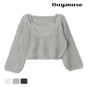 [모어오브](N) 서프 니트 SET 나시 긴팔 탑 레이어드 세트