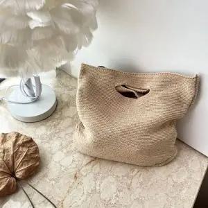 [셀러에이드](앙상블) 니트 소프트 여성 토트 가방 에코 가을 겨울