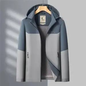 호크아이 남성 춘추 캐주얼 데일리룩 점퍼 야상사파리 자켓 중년 코트 후드 바람막이 야상 와이드 KUK1