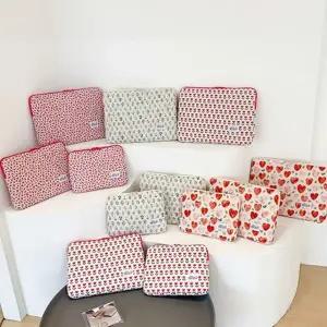 [셀러에이드]스프링 플라워 패드 파우치 태블릿 가방 보호 쿠션 신