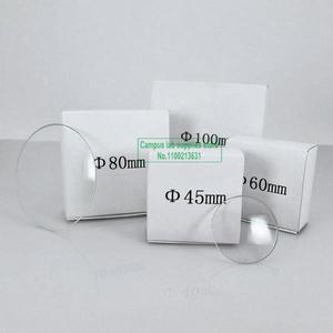 학교 교육 실험을 위한 10개/상자 실험실 유리 관찰 유리(유리 비커 커버)