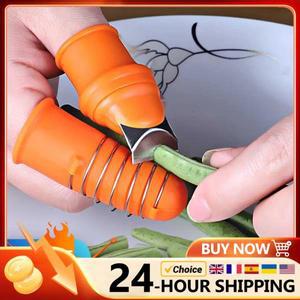 실리콘 엄지 칼, 손가락 보호 기어 절단 야채 수확 식물 날개 가위, 정원 도구