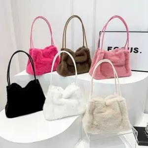 [셀러에이드]보들보들 퍼 여성 숄더백 가방 겨울 가을 털 인조퍼