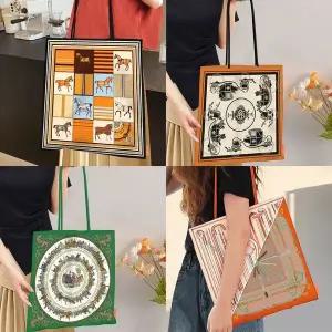 [셀러에이드]얇은 손잡이 아트 에코 숄더백 가벼운 가방 데일리 빅