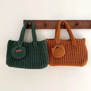 [셀러에이드]핸드메이드 니트 뜨개 토트백 가방 숄더백 미니 가방