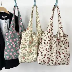 [셀러에이드]소프트가든 골덴 에코백 가방 캔버스 패브릭 천가방