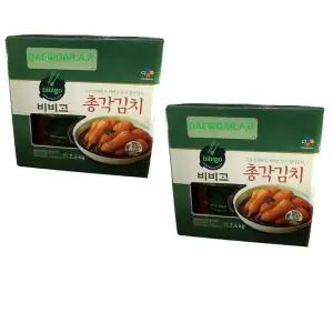 [셀러허브][DAEWON.A.R] 비비고 총각김치 2.4x2 총 4.8KG (S40835095)