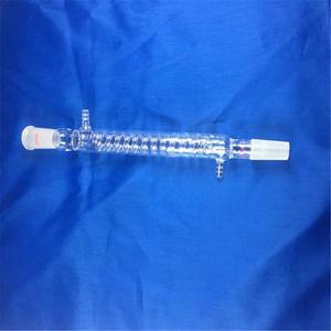 그래함 콘덴서, 24/40 조인트 코일 실험실 유리 제품, 200-400mm