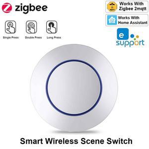 Ewelink Zigbee 스위치 푸시 장면 버튼 무선 원격 켜기 끄기 키 컨트롤러 시나리오 지원 홈 어시스턴트