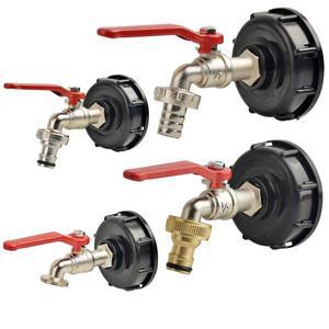 3/4인치 커넥터가 있는 IBC 콘센트 탭 - 대부분의 컨테이너에 적합 물 탱크용 EU 표준 실외 수도꼭지