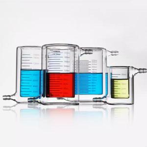 유리 재킷 비커 집열판촉매 반응기 이중층 100/200/250/500/1000/ml