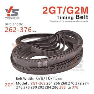 DIY 또는 CNC, 3D 프린터 및 기타 소형 전송 장치에 사용되는 262-376mm 2GT 타이밍 벨트. G2M 동기식 톱니