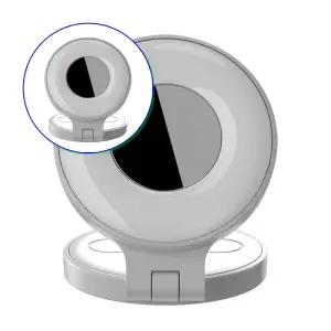 쌍문상회 화이트 스마트폰 카메라 LED 조명 맥세이프 셀카 접이식 높이 밝기