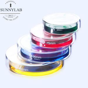 60mm ~ 200mm 유리 페트리 접시 박테리아 배양 붕규산 화학 실험실 장비