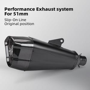 r3/r25 tmax/tmax560/tmax530 z900 cbr250rr/ninja300 용 motobike 레이싱 배기 머플러