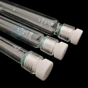 실험실 실험을위한 1pcs 5-350ml 유리 총 인 질소 나사 비색 튜브 압력 병