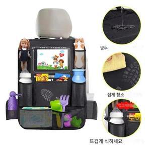 멀티 포켓 카시트 정리함 방수 내구성 옥스포드 원단 터치스크린 태블릿 홀더 포함 범용 걸이식 수납 가방