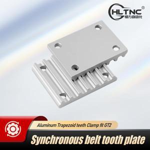 1개 알루미늄 사다리꼴 치아 클램프 맞춤 GT2 6mm 10mm 오픈 동기 타이밍 벨트 기어 보드 3d 프린터 용 연