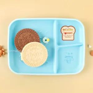 시나모롤 키요 토스트 플레이트아동접 멜라민접 식기 유아 간식접 식판 유아접 어린이그릇 어린기