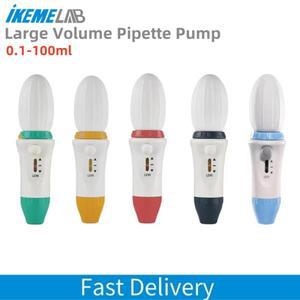 IKEME 대용량 수동 피펫 펌프 컨트롤러 0.1-100ml 실험실 장비 용품