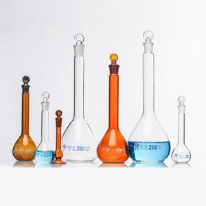 플린트 유리 플라스크 용적 측정 A급 제품 검사 통과 가능 일정 용량 병