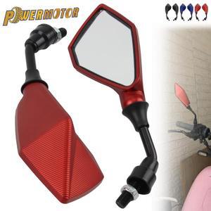 2개입 10MM 범용 오토바이 백미러 집열판각 조절 가능 스쿠터 전기 자전거 모페드 ATV 개조 액세서리