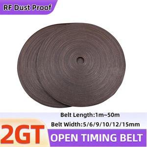 2GT 오픈 벨트 RF 방진 폭 5/6/9/10/12/15mm 길이 1m-50m GT2 표준 두께