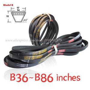 B36 37 38 39 40 41 42 43 44 45 46인치 B 유형 V-벨트 삼각형 벨트 산업용 농업 장비 전송