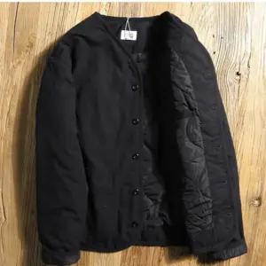 올요아 남자 키작남 패딩 점퍼 추동 노칼라 코트 보온 커플 브이넥 재킷 빈티지 아우터 꾹5