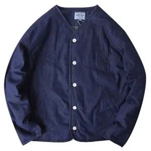 올요아 남자 키작남 패딩 점퍼 빈티지 데님 자켓코트 멀티포켓 카고 청자켓 꾹5