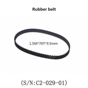 산업용 타이밍 벨트 너비 cj0618 미니 선반 기계용, 웨스트 매트 C2 C3 동기화 부품, 1.5M x 70T 9.5mm