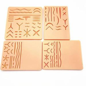 의대생 실리콘 피부 상처 봉합 실습 외상 패드 재사용 가능한 외과 키트 시뮬레이션 훈련 교육 모델